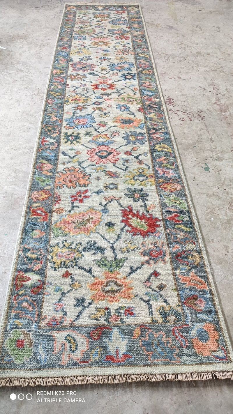 Allie Hand Knotted 2.9x9 Oushak Runner | Banana Manor Rug Company