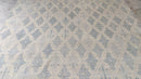 Allison 8x9.9 Tan and Blue Hand-Knotted Oushak Rug | Banana Manor Rug Company