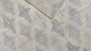 Allison 8x9.9 Tan and Blue Hand-Knotted Oushak Rug | Banana Manor Rug Company