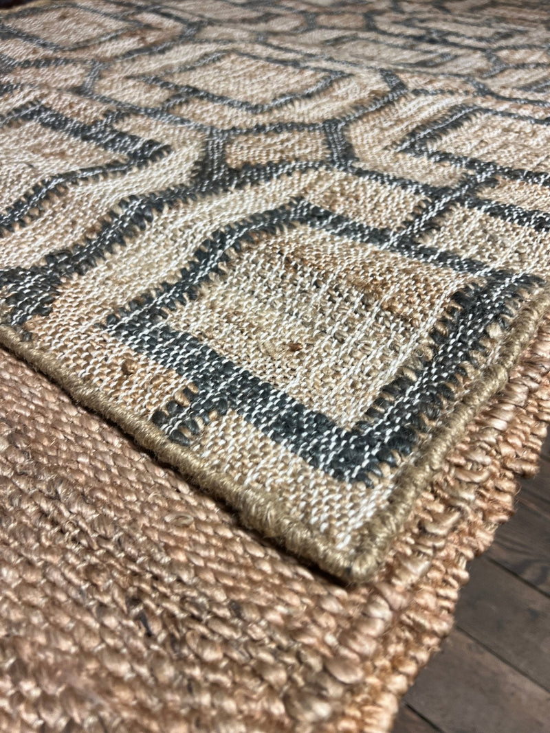 Almanzo 2.6x6 Thin Weaved Natural Jute Runner | Banana Manor Rug Factory Outlet