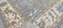 Alyssa Kapito 9x12 Grey and Ivory Hand-Knotted Oushak Rug | Banana Manor Rug Company