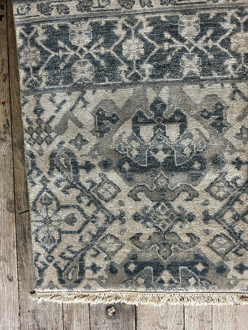 "Amalasand" Grey Hand-Knotted Oushak 8x10 | Banana Manor Rug Company