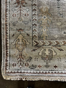 Amrita Acharia 8x10 Light Brown and Light Green Hand-Knotted Oushak Rug | Banana Manor Rug Company