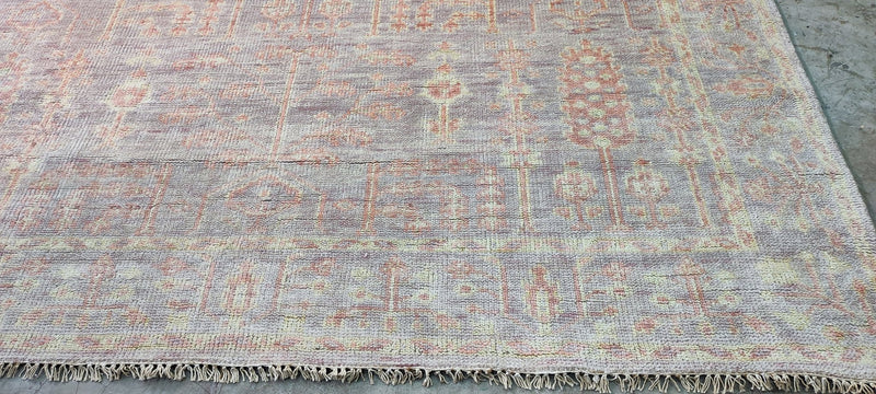 Amy Berry Light Pink Hand-Knotted Oushak Rug 8x10 | Banana Manor Rug Company