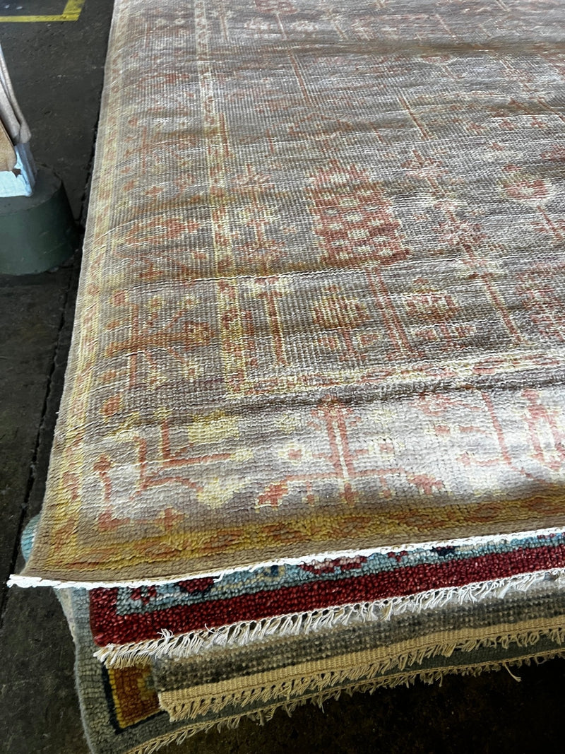 Amy Berry-Schumer 8x10 Light Pink Hand-Knotted Oushak Rug | Banana Manor Rug Factory Outlet