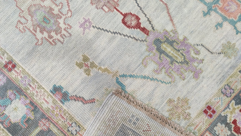 Anabelle 6x9 Light Grey Hand-Knotted Oushak Rug | Banana Manor Rug Company