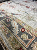 Anabelle 6x9 Light Grey Hand-Knotted Oushak Rug | Banana Manor Rug Factory Outlet