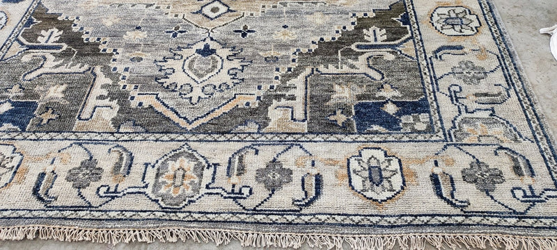 Andrea Putman Grey Hand-Knotted Oriental Rug 8x10 | Banana Manor Rug Company