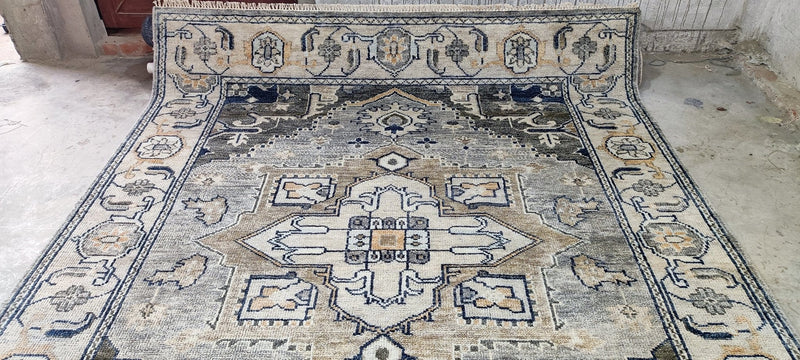 Andrea Putman Grey Hand-Knotted Oriental Rug 8x10 | Banana Manor Rug Company