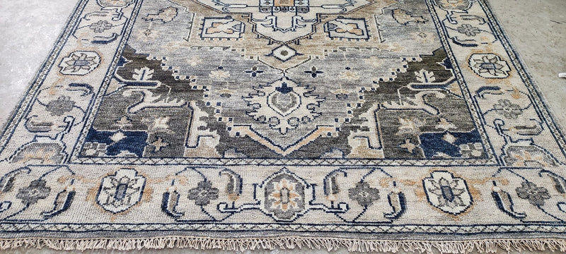 Andrea Putman Grey Hand-Knotted Oriental Rug 8x10 | Banana Manor Rug Company