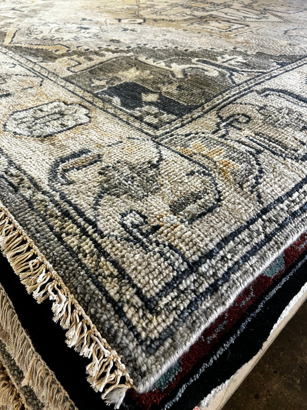 Andrea Putman Grey Hand-Knotted Oriental Rug 8x10 | Banana Manor Rug Company