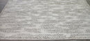 Andrei Smirnov Hand-Knotted Modern Rug Ivory and Grey High-Low 9x12 | Banana Manor Rug Company