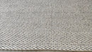 Andy Summers 6x6 White and Gray Handwoven Durrie Rug | Banana Manor Rug Company