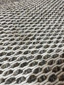Andy Summers 6x6 White and Gray Handwoven Durrie Rug | Banana Manor Rug Factory Outlet