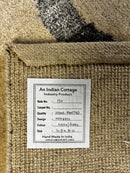 Anemone 4.9x8 Ivory and Grey Hand-Knotted Modern Rug | Banana Manor Rug Company