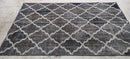 Aneomone Wille Vage Black Hand-Knotted Rug 4.9x7.9 | Banana Manor Rug Company