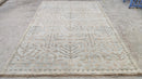 Angela 6x9 Silver and Grey Hand-Knotted Oushak Rug | Banana Manor Rug Company