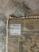 Angeline Guido 8x9.9 Ivory and Green Hand-Knotted Oushak Rug | Banana Manor Rug Factory Outlet