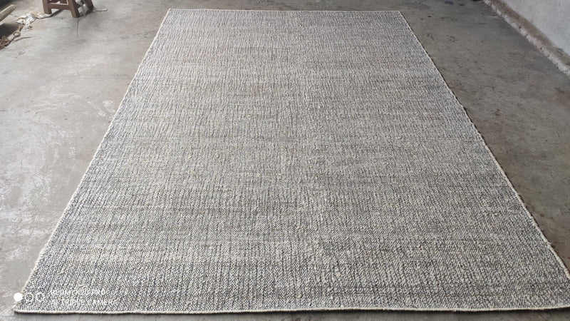 Angler 8x10 Handwoven Bleached White Jute Rug | Banana Manor Rug Company