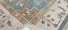 Angourie Rice Hand-Knotted Oushak Rug Blue and Beige 8.3X10 | Banana Manor Rug Company