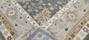 Ann Pyne Dark Green and Grey Hand-Knotted Oushak Rug 8x10 | Banana Manor Rug Company