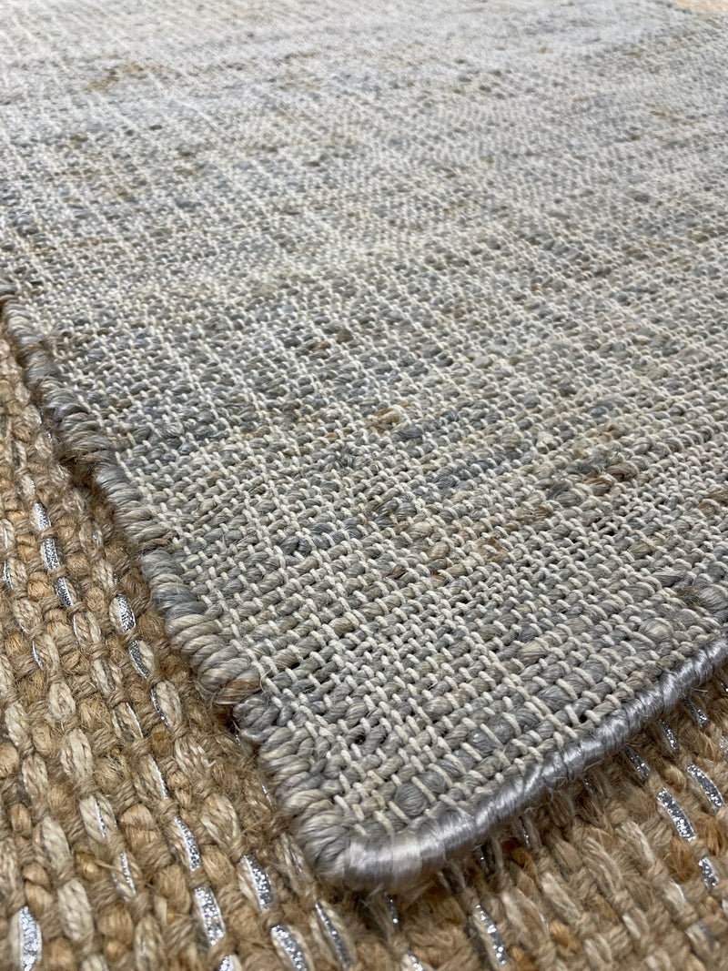 Ann Romano 2.6x12 Thin Weaved Grey Runner | Banana Manor Rug Company