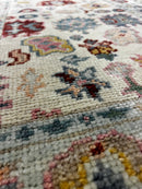 Anne Hathaway 2.6x12 Cream Hand-Knotted Oushak Runner | Banana Manor Rug Factory Outlet