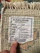 Anne Hathaway 2.6x12 Cream Hand-Knotted Oushak Runner | Banana Manor Rug Factory Outlet