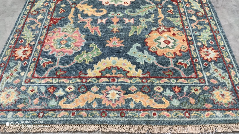 Ansley 4x6 Hand Knotted Oushak | Banana Manor Rug Company