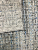 Anthony Blue & Gray Interplay 8x10 Hand-Knotted Rug | Banana Manor Rug Company