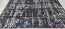 Anthony LaPlaglia Hand-Knotted Modern Rug Dark Grey Erased 8x10 | Banana Manor Rug Company