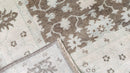 Antionette 8x10 Brown and Ivory Hand-Knotted Oushak Rug | Banana Manor Rug Company