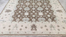 Antionette 8x10 Brown and Ivory Hand-Knotted Oushak Rug | Banana Manor Rug Company