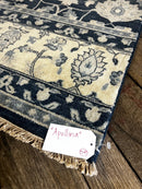 "Apollina" Dark Blue Hand-Knotted Oushak 8x10 | Banana Manor Rug Company