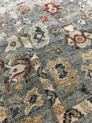 April 3x12 Light Blue Hand-Knotted Oushak Runner | Banana Manor Rug Company
