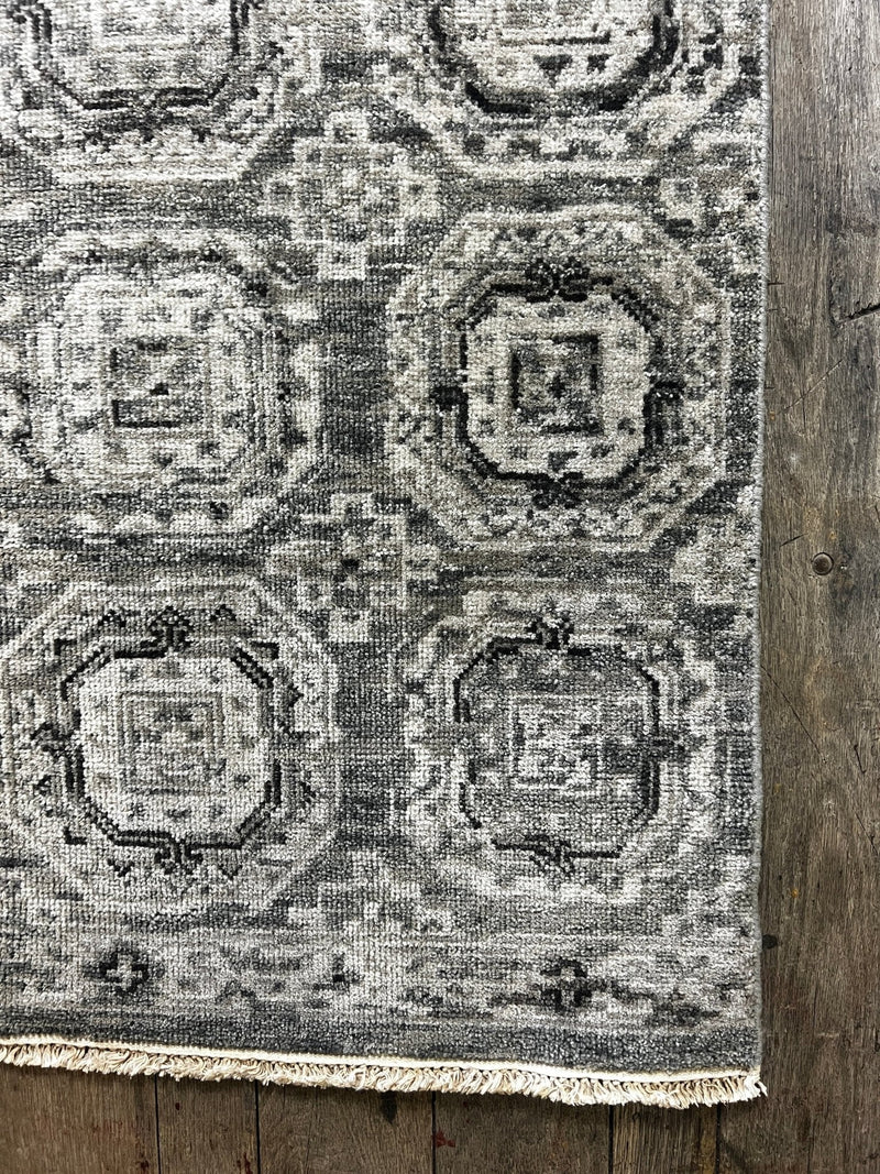 "Arabel" Grey Hand-Knotted Oushak 8x10 | Banana Manor Rug Company