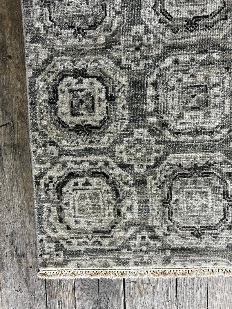 "Arabel" Grey Hand-Knotted Oushak 8x10 | Banana Manor Rug Company