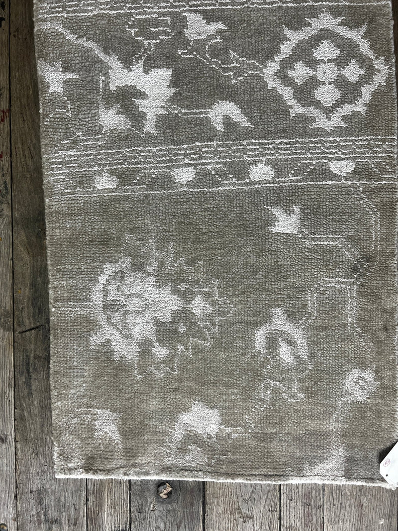 "Arcene" Soft Beige Hand-Knotted Oushak 8x10 | Banana Manor Rug Company