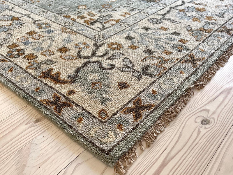 Aria 10.6x11.6 Hand-Knotted Oushak Rug | Banana Manor Rug Company