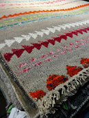 Ariel Ashe Brown Striped Hand-Knotted Rug 4.9x8.3 | Banana Manor Rug Company