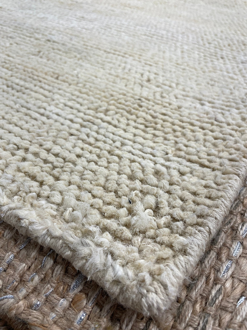 Arthur Dietrich 2.6x8 Tip Sheared Durrie Jute Runner | Banana Manor Rug Company