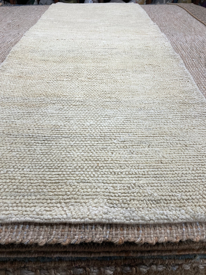 Arthur Dietrich 2.6x8 Tip Sheared Durrie Jute Runner | Banana Manor Rug Company