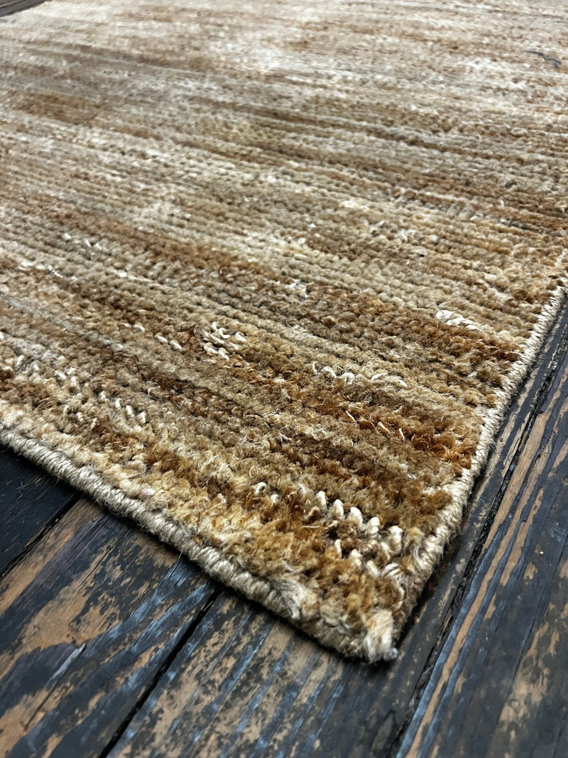 Arthur Dietrich 2.6x8 Tip Sheared Durrie Jute Runner | Banana Manor Rug Company