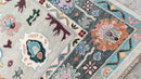 Ashlyn 9x12.3 Hand-Knotted Grey and Green Oushak Rug | Banana Manor Rug Company