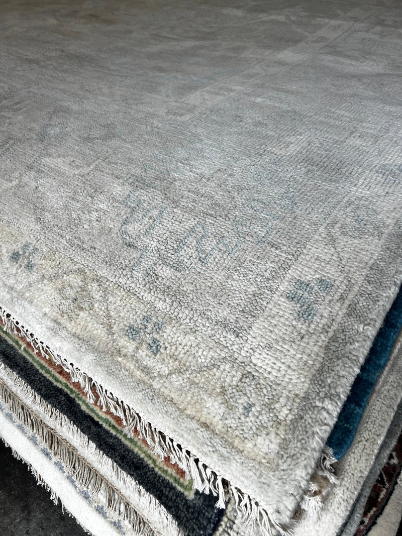 Ashton 9x12 Pastel Hand-Knotted Oushak Rug | Banana Manor Rug Company