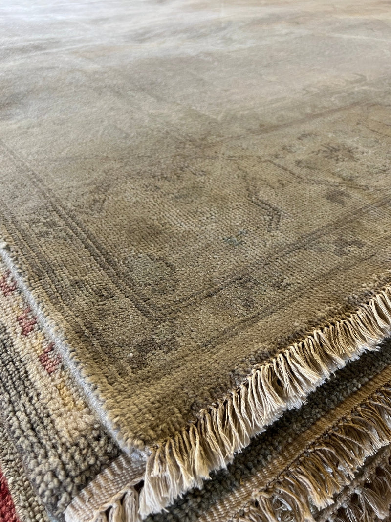 Aubrey 8.9x11.9 Hand-Knotted Grey Oushak Rug | Banana Manor Rug Company