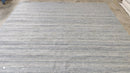 Aubrey Plaza Light Grey Mix PET Yarn Durrie Rug | Banana Manor Rug Company