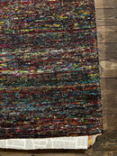 Aunt Totsy 5.3x8 Red and Multi-Colored Hand-Knotted Rug | Banana Manor Rug Company