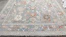 Aurora 9.6x13 Geenish Blue Hand-Knotted Oushak Rug | Banana Manor Rug Company