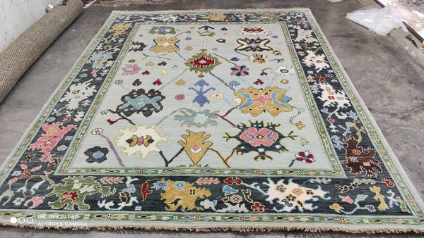 Bailey 8x10 Hand Knotted Oushak | Banana Manor Rug Company